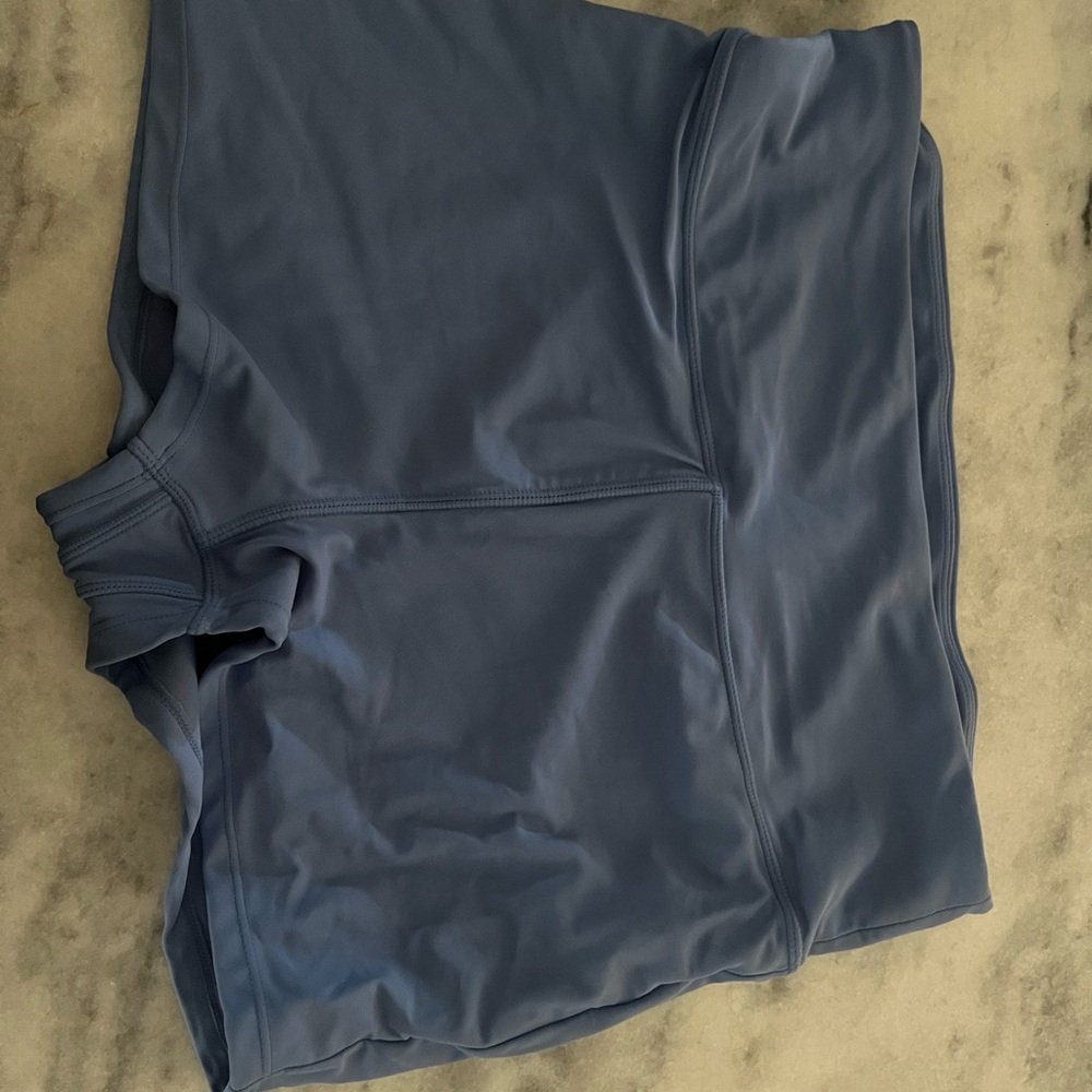 SHEIN Blue Athletic High-Rise Workout Shorts
